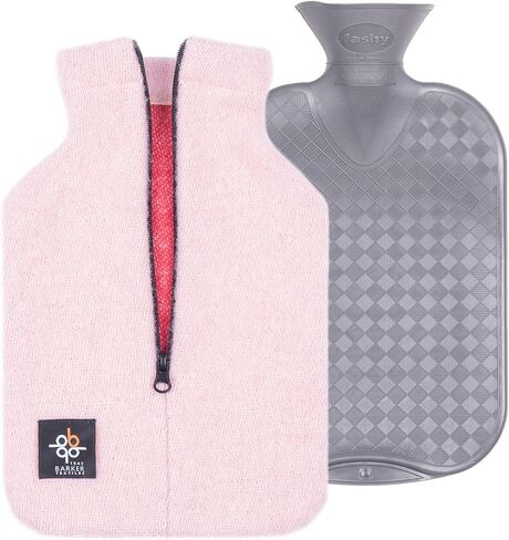 2.0L Fashy Hot Water Bottle with Barker Textiles 100% Wool Cover (Black) Hot Water Bag with Cover in Saudi Arabia