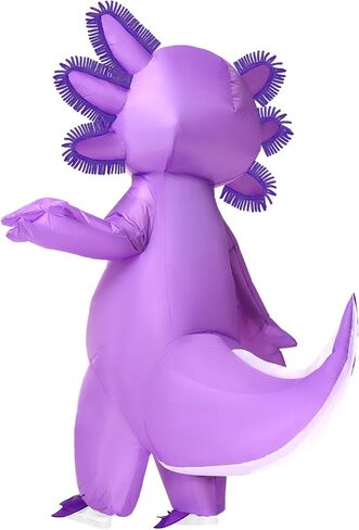 Stegosaurus Inflatable Axolotl Costume Adult Halloween Blow Up Costumes Deluxe Funny Costumes Animal Women Men Cosplay Party Purple in Kuwait