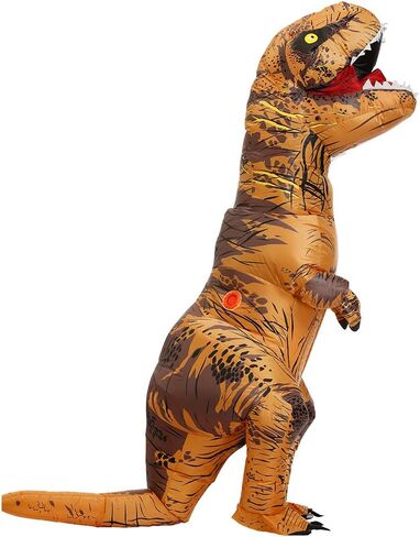 Inflatable Dinosaur Costume Adult Blow up T-Rex Costume Full Body Dino Halloween Costumes for Men Women in Saudi Arabia