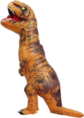 Inflatable Dinosaur Costume Adult Blow up T-Rex Costume Full Body Dino Halloween Costumes for Men Women in Saudi Arabia