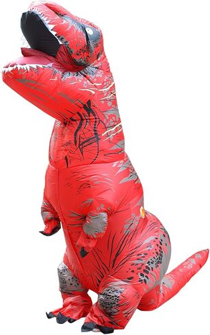 Inflatable Dinosaur Costume Adult Blow up T-Rex Costume Full Body Dino Halloween Costumes for Men Women in Saudi Arabia