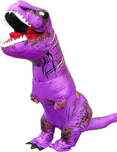 Inflatable Dinosaur Costume Adult Blow up T-Rex Costume Full Body Dino Halloween Costumes for Men Women in Saudi Arabia