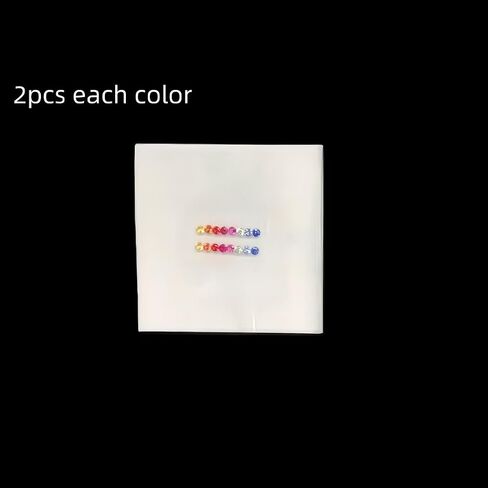 Loose Rainbow gradient gemstones Lab Grown Sapphire Round shape 2.0~3.0mm For Rainbow bracelet, chain ring, necklace Earrings C7 in Kuwait