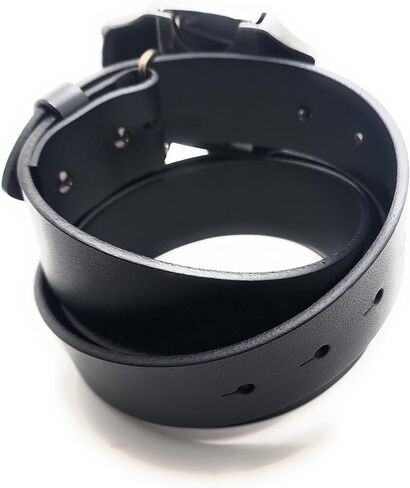Skulls & Fangs Gothic Belt Buckle with Hidden Lighter + Genuine Leather Belt – Heavy Metal Punk Rock Accessory for Men in Kuwait