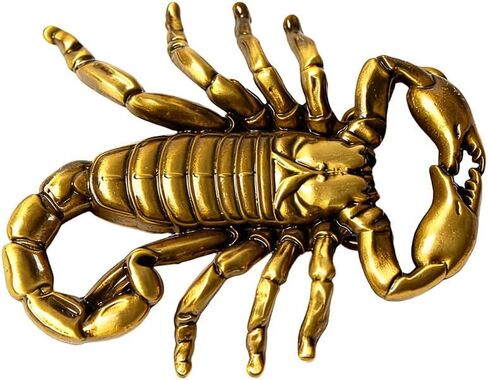1PC Western Cowboy Men's Scorpion Personality Belt Buckle – Vintage Style Metal Buckle for Casual & Formal Belts in Saudi Arabia