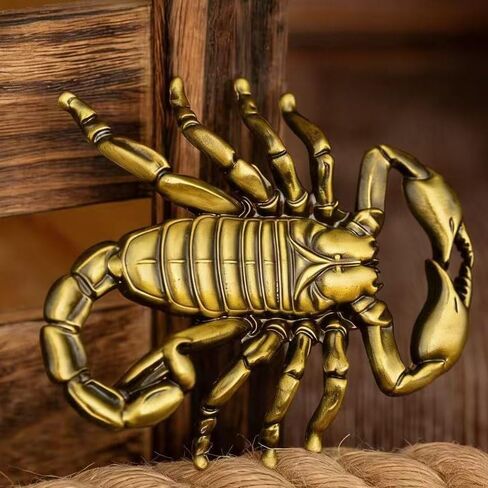 1PC Western Cowboy Men's Scorpion Personality Belt Buckle – Vintage Style Metal Buckle for Casual & Formal Belts in Saudi Arabia