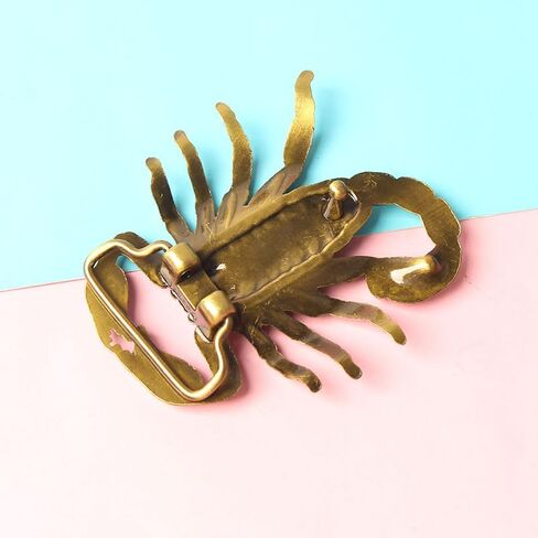 1PC Western Cowboy Men's Scorpion Personality Belt Buckle – Vintage Style Metal Buckle for Casual & Formal Belts in Saudi Arabia
