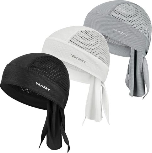 YANIKY Bandanas Skull Caps for Men, Women Skull Cap Helmet Liner Cycling Hat Durags Motorcycle Bandana Sweat Wicking Do Rag in Saudi Arabia