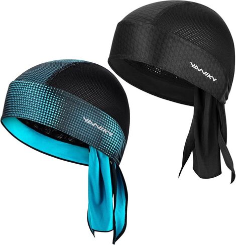 YANIKY Bandanas Skull Caps for Men, Women Skull Cap Helmet Liner Cycling Hat Durags Motorcycle Bandana Sweat Wicking Do Rag in Saudi Arabia