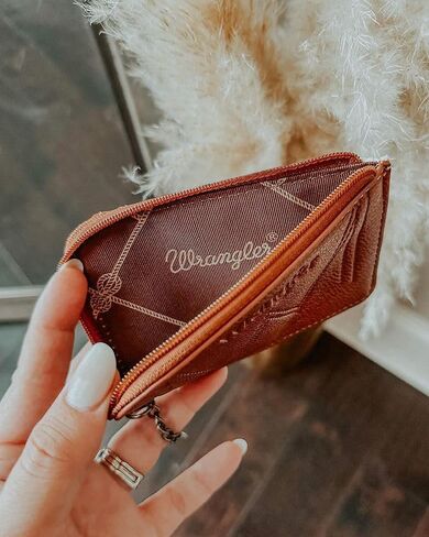 Wrangler Wristlet Western Purse Straps and Credit Card Holder with Zipper in Kuwait