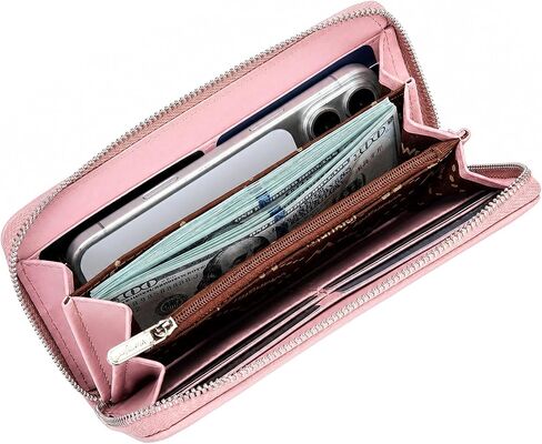 Wrangler Wristlet Wallets for Women Lace Floral Tooled Clutch Purse RFID Blocking Wallet Credit Card Holder in Kuwait
