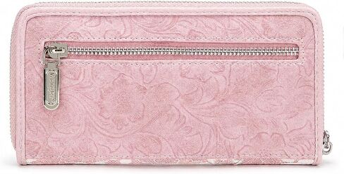 Wrangler Wristlet Wallets for Women Lace Floral Tooled Clutch Purse RFID Blocking Wallet Credit Card Holder in Kuwait