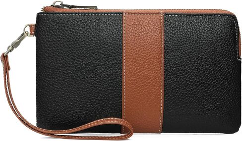 GAEKEAO Wristlet Wallets for Women RFID Blocking Clutch Purses Vegan Leather Cell Phone Handbag with Wrist Strap 6 Card Slots in Kuwait
