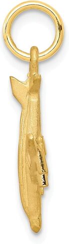 10K Yellow Gold Airplane Charm Jewelry FindingKing in Kuwait