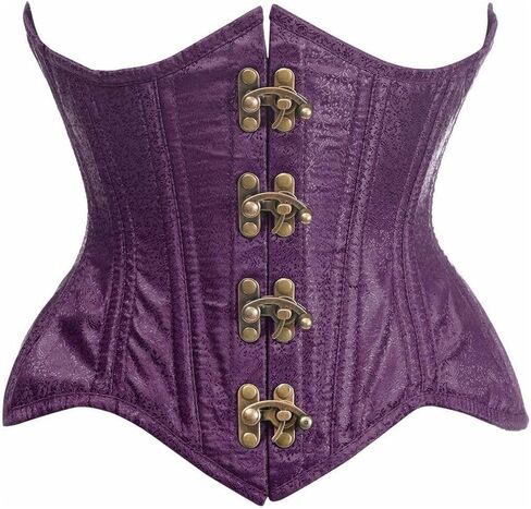 Daisy corsets Women's Daisy Corsets Top Drawer Double Steel Boned Brocade Curvy Underbust Corset in Kuwait