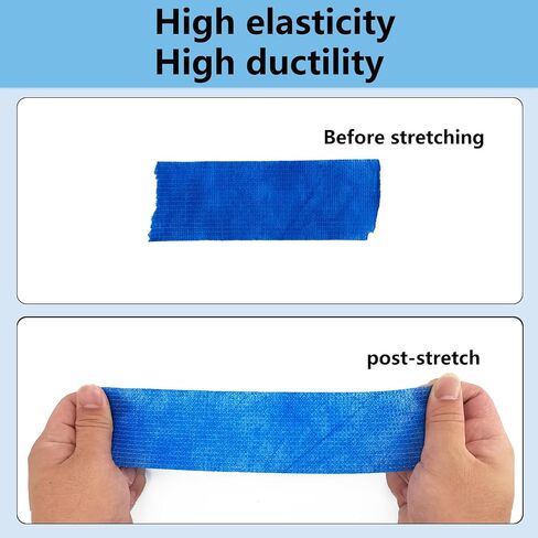 6 Rolls Athletic Tapes 4 Inch Self Adhesive Bandage Wraps Stretchy Sports Tape Vet Wrap for Sports Sprain Swelling and Soreness on Wrist and Ankle (Beige) in Kuwait