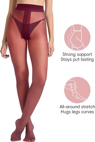 LABELLA Super Thin Lightweight Sheer To Waist Pantyhose, Muticolor Stylish Tights, Durable and Sturdy, S-Queen2 in Saudi Arabia