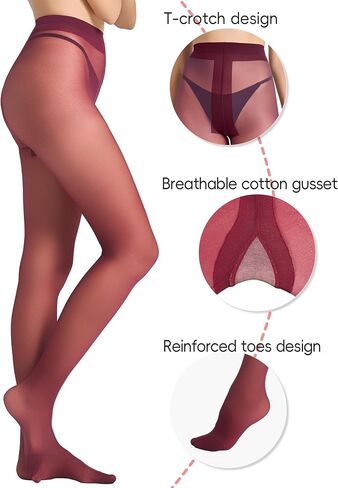 LABELLA Super Thin Lightweight Sheer To Waist Pantyhose, Muticolor Stylish Tights, Durable and Sturdy, S-Queen2 in Saudi Arabia