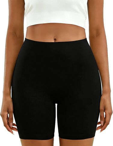 RULTA Women's Anti-Chafing Seamless Slip Shorts for Under Dresses, Smooth Boyshorts for Yoga Workout in Saudi Arabia