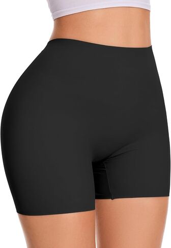 Womens Seamless Shaping Boyshorts Panties Tummy Control Shapewear Underwear Under Dress Shorts in Saudi Arabia