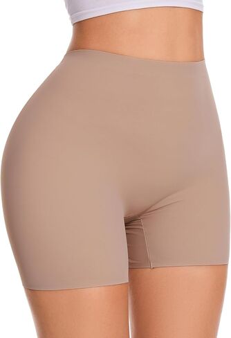 Womens Seamless Shaping Boyshorts Panties Tummy Control Shapewear Underwear Under Dress Shorts in Saudi Arabia
