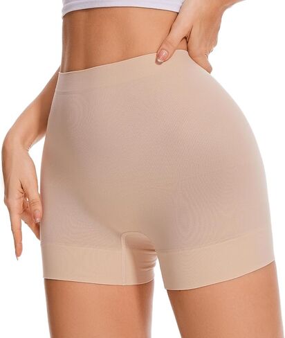 Womens Seamless Shaping Boyshorts Panties Tummy Control Shapewear Underwear Under Dress Shorts in Saudi Arabia