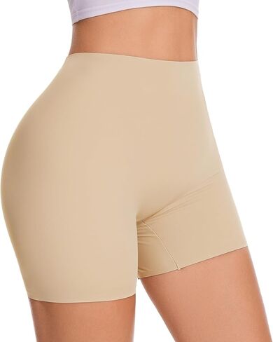 Womens Seamless Shaping Boyshorts Panties Tummy Control Shapewear Underwear Under Dress Shorts in Saudi Arabia