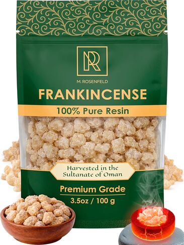 Frankincense Resin 1 oz (28.4g) – Premium Oman Boswellia Sacra - 100% Natural Aromatic Tree Gum Sap for Aromatherapy Meditation & Spiritual Cleansing in Saudi Arabia