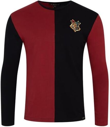 Harry Potter Personalized House Triwizard Jersey - Custom Name Long‑Sleeve 100% Cotton House Shirt with Hogwarts Crest in Saudi Arabia