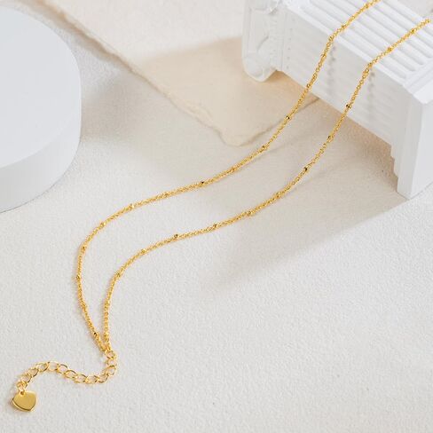 14K Gold Anklets for Women 14K Gold Ankle Bracelets for Women Gold Anklet Bracelets for Womens Layered Design for Natural Depth Layered Anklets for Womens 9.4in+1.6in in Saudi Arabia