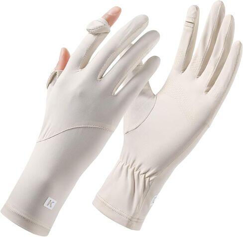 Ice Silk Sunscreen Gloves UV Protection Mittens Non-Slip Touch Screen Driving Gloves for Cycling Riding Golfing Hiking in Saudi Arabia