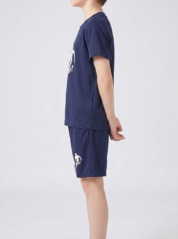 Kids Athletic Set Comfortable Breathable Trendy Print Comfy Set for Children Active Play 7-16Y in Kuwait