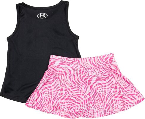 UA Logo Printed Stretch Toddler Girls' Tank & Skort Set by UnderArmour in Kuwait