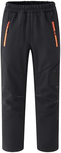 Kids Snow Pants Fleece Lined Insulated Waterproof Winter Warm Ski Pant Outdoor Hiking Snowboard Snowpants Snowsuit in Kuwait