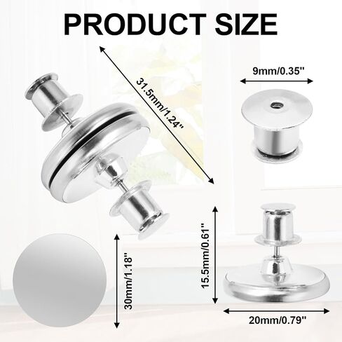10 Pairs Curtain Magnets Closure Clips, Double Sided Magnetic Suction Curtain for Home, Bedroom, Bathroom, Office Draperies (with 10 Pairs Self-Adhesive Patch) in Kuwait