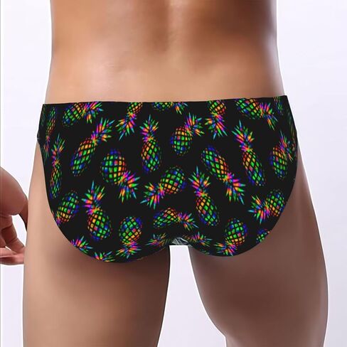 Colorful Tropical Pineapple Men's Sexy Bikini Briefs Swimsuit Underwear in Saudi Arabia