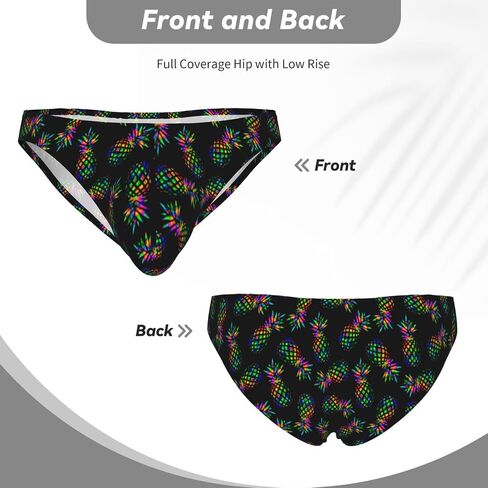 Colorful Tropical Pineapple Men's Sexy Bikini Briefs Swimsuit Underwear in Saudi Arabia