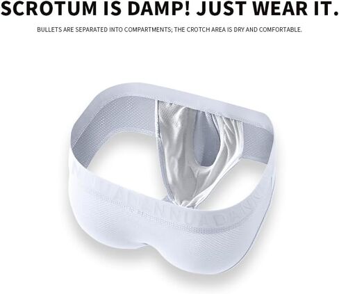 Meshal Men's Separate Pouch Athletic Underwear Breathable Mesh Briefs 3D Ball Pouch Support Wide Waistband in Saudi Arabia