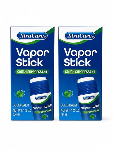 Non-Medicated Vapor Stick, Solid Balm 1.25oz, Pack of 2 | Cough Suppressant, Soothing Vapors in Saudi Arabia