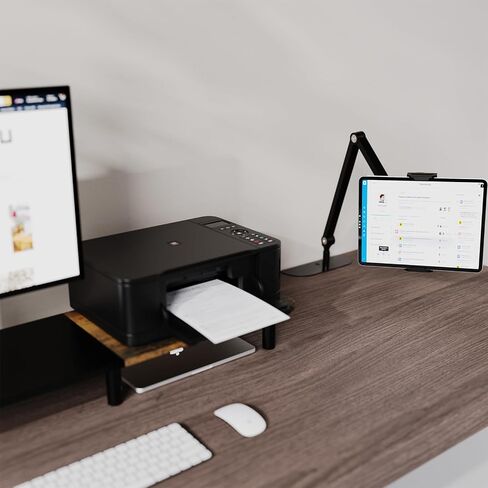 Phone and Tablet Stand for Home Office Desk、Bed、Sofa。Double Weight Base, Can Be Vertical, Hidden Clip.Adjustable Height, Angle, Suitable for Amazon Kindle Fire or 6-11 inch Device Accessories in Kuwait