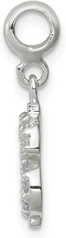 قلادة Diamond2Deal من الفضة الإسترليني عيار 925 بعلامة الدولار تشيكوسلوفاكيا (طول - 23 مم عرض - 8 مم) in Kuwait