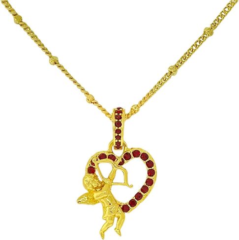 “Cupid’s Love" Red Heart Enhancer Charm by Ritzy Couture DeLuxe™ – 18k Gold Plating in Saudi Arabia