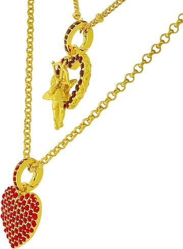 “Cupid’s Love" Red Heart Enhancer Charm by Ritzy Couture DeLuxe™ – 18k Gold Plating in Saudi Arabia