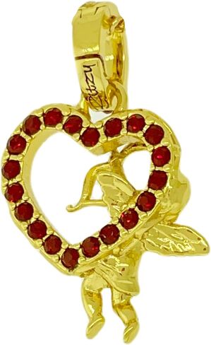 “Cupid’s Love" Red Heart Enhancer Charm by Ritzy Couture DeLuxe™ – 18k Gold Plating in Saudi Arabia