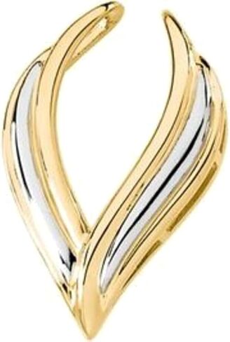 Bonyak Jewelry 14k Yellow Gold and White Pendant Enhancers Genuine in Kuwait
