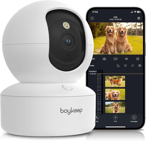 كاميرا 2K PET ، كاميرا أمان داخلية ، 5G/2.4 جيجا هرتز كاميرات WiFi لكلب الطفل مع تطبيق الهاتف ، 360 درجة عموم وميل ، الصوت ثنائي الاتجاه ، رؤية ليلية ملونة ، إصدار جديد مع تخزين سحابة (حزمة بيضاء 2) in Kuwait