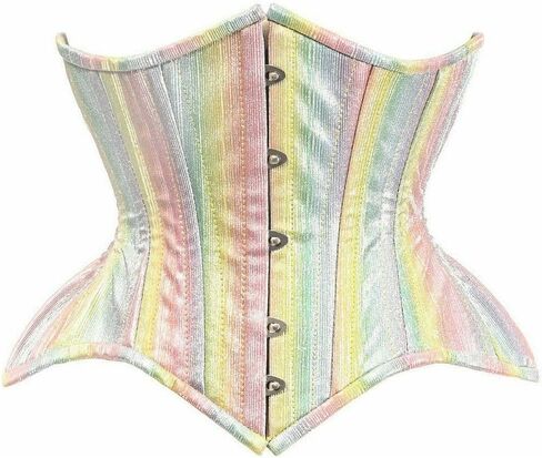 Daisy corsets Women's Glitter Double Steel Boned Curvy Cut Waist Cincher Corset in Kuwait
