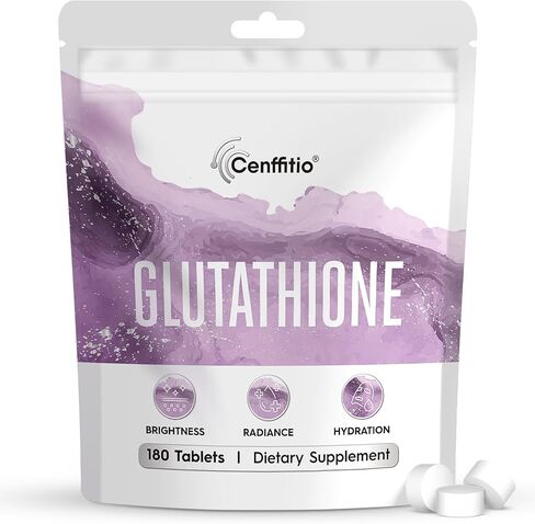Glutathione Supplement – Skin Brightening Formula with Vitamin C, Niacinamide, Licorice Extract, Collagen & Hyaluronic Acid – for Skin Brightness, Radiance & Hydration – 180 Tablets in Saudi Arabia