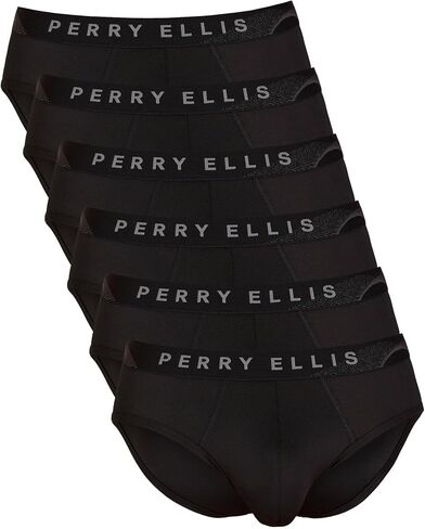 سراويل داخلية رجالية من Perry Ellis مكونة من 6 قطع من الألياف الدقيقة مصنوعة من نسيج مطاطي ناعم مع دعم مرن in Kuwait