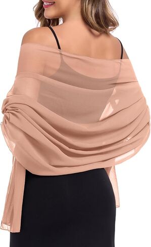 American Trends Chiffon shawls and wraps for evening dresses,large shawls for wedding bridal Bridesmaids,long scarf for women in Kuwait